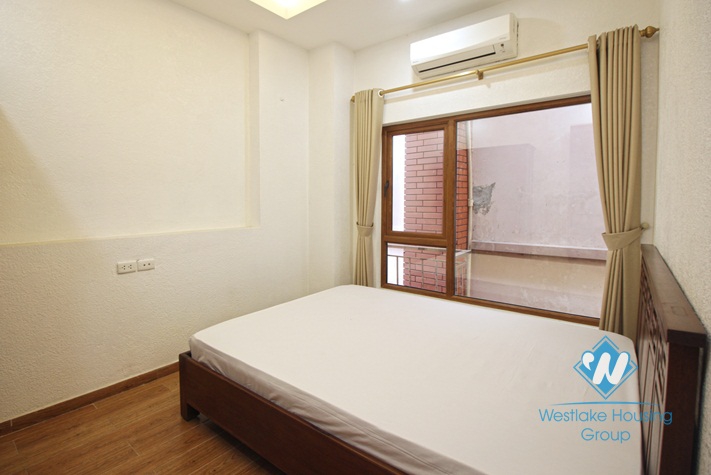 Spacious French style apartment with balcony for rent in Truc Bach, Ba Dinh